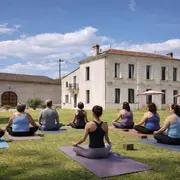 Yoga au château Haut Bourcier