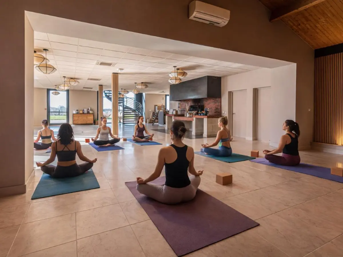 Yoga au château Haut Bourciers