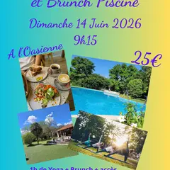 Yoga d’été et brunch piscine à L’Oasienne