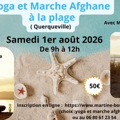 Yoga et marche afghane à la plage