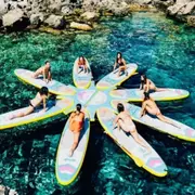 Yoga paddle au lever du soleil à Saint-Florent (20)