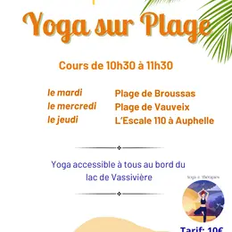 Yoga sur plage