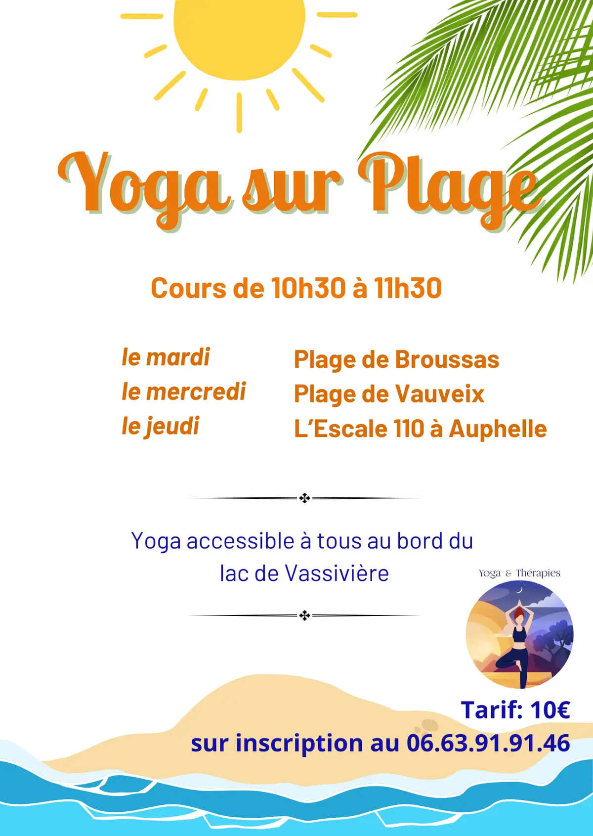 Yoga sur plage