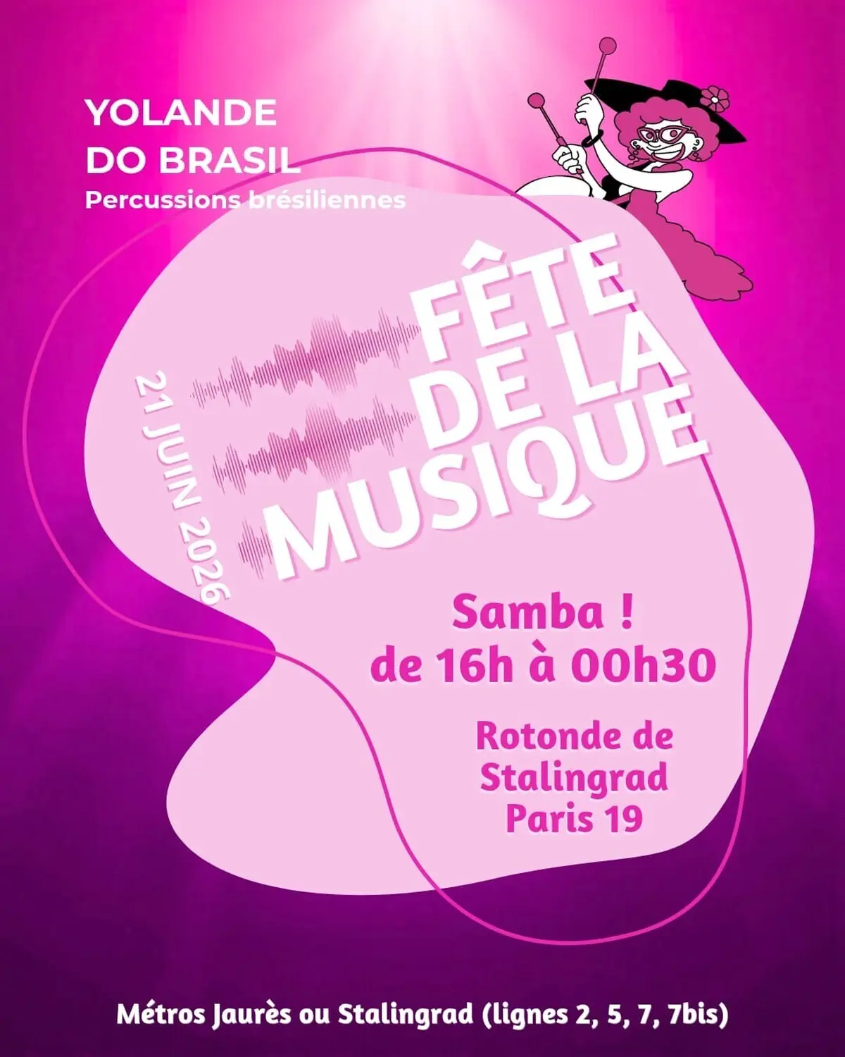 Yolande do Brasil, la batucada rose de Paris